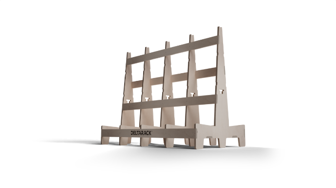 Houten Modulaire Glas- en Transportbok