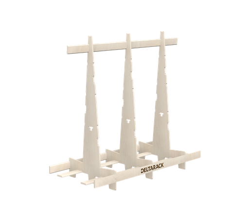 [SR80.5.180/3] Houten Glasbok - SR80.180 (Beperkt gebruik, 3 Staanders, 149 cm (SR))