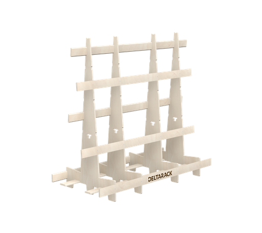 [SR80.8.180/4] Houten Glasbok - SR80.180 (Uitgebreid gebruik, 4 Staanders, 149 cm (SR))