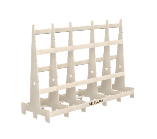 [SR80.8.240/6] Houten Glasbok - SR80.240 (Uitgebreid gebruik, 6 Staanders, 149 cm (SR))