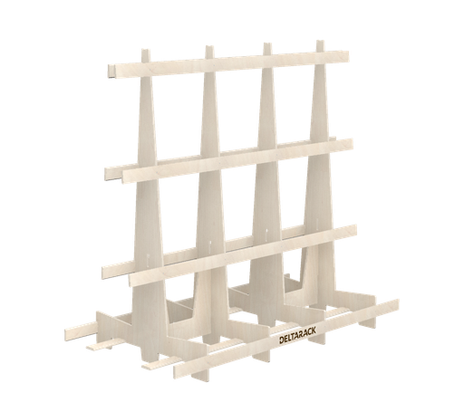 [WA120.10.240/4] Houten Transportbok - WA120.240 (Extensive Use, 4 Staanders, 199 cm (WA))