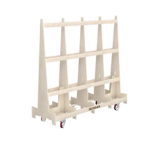 [TA80.240.160SBF] A-Frame Cart - TA80.240 (10, 5 Uprights, No Baseboard, 2x Swivel Break, 2x Fixed, 160 mm, 199 cm (WA))