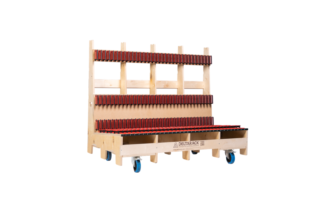 [TLB80.150.125SB] Chariot porte-panneaux avec brosses de protection (TLB 80.150)