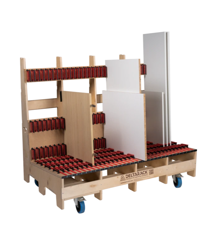 Deltarack Transport Cart with Protective Brushes Deltarack Transport Cart with Protective Brushes