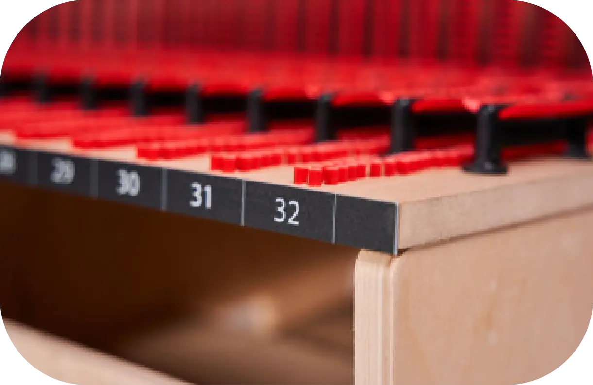 Deltarack Brush Cart numbers