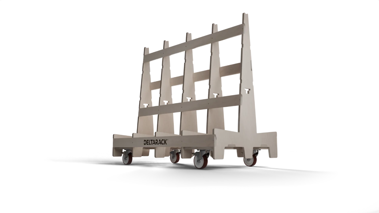 Modular Wooden A-Frame Carts